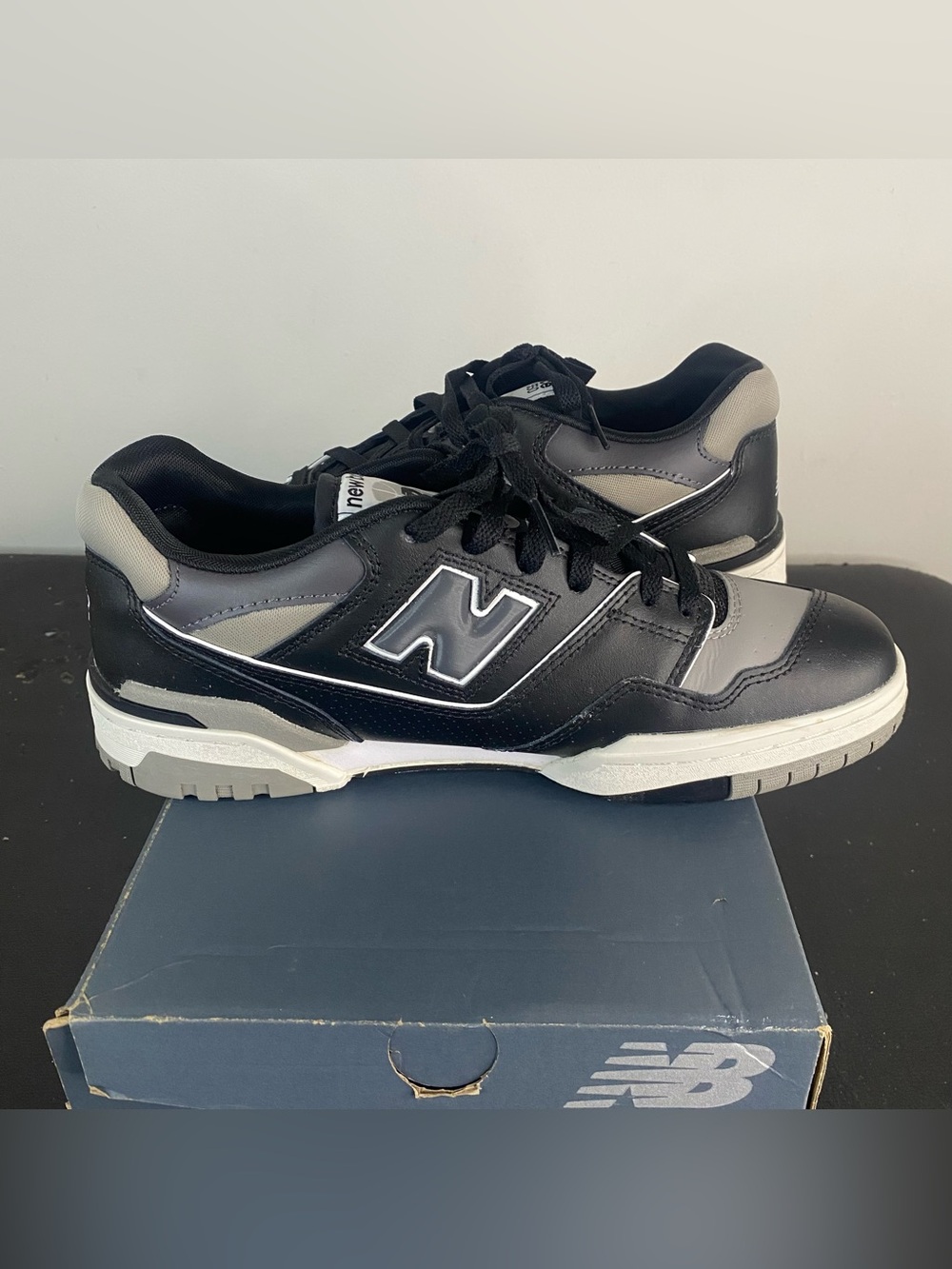 New Balance 550 Black Grey Size 10 - Picture 6 of 10